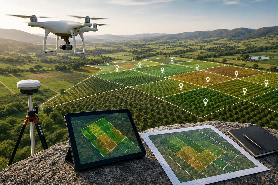 Farm Planning and Management with advanced land survey and long-term growth monitoring
